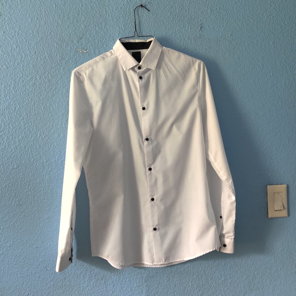 H&M Long Sleeve Button Down Shirt Size S Slim Fit